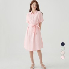 CARET 女款棉質短袖長版T恤, 粉色, 1件