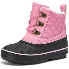 Lulushu 兒童絎縫綁帶毛靴