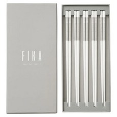 NEOFLAM 台灣原廠公司貨 FIKA系列 陶瓷筷, 5雙筷子, 白色, 1組