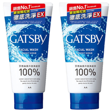 GATSBy 台灣公司貨 男性黑頭潔淨洗面乳, 130g, 2條