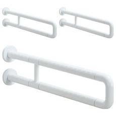 Dfave 經典U型強化安全扶手 白色, 3個