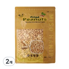 미소한입 튀김 땅콩, 1kg, 2개 1kg, 2개