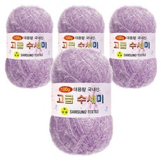 Yarna 大捲菜瓜布編織線 100g, 176(淺薰衣草紫), 4個