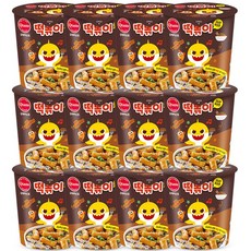 O taste 鯊魚寶寶炒年糕即食杯 炸醬口味, 116g, 12入