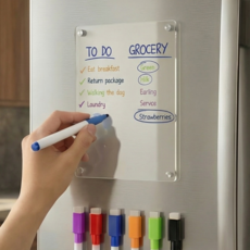 쿠말 냉장고 메모 자석 화이트보드 투명, 아크릴