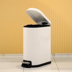 house recipe. Milly窄身靜音踏式垃圾桶 10L, 白色