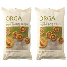 올가홀푸드 한입에 쏙 우리밀 꼬마약과, 400g, 2개