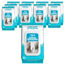 기본에 변기세정티슈 50매, 10개