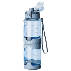 UPSTYLE Tritan 質感防摔直飲運動提帶水壺, 透明藍, 1個, 700ml