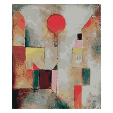 모모픽스페인팅 DIY 명화 그리기 60 x 75 cm, WP24 파울쿨레 붉은 풍선, 1개