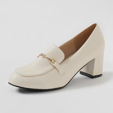 착한구두 여성용 오프닝 홀스빗 레더 로퍼 6cm LHLTR3g136