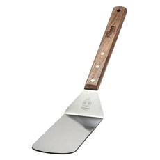 Petromax 長木柄不鏽鋼煎鏟 鐵鏟 適用於烤架和鍋具, 1支, 木柄