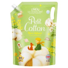 1802 LE CHATELARD 超濃縮衣物柔軟精 小棉花 補充包, 1個, 2.6L