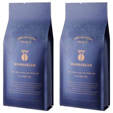 WANNABEAN ROASTERY Aroma 綜合, 咖啡機, 1kg, 2個