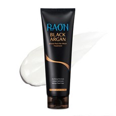 raon 黑色摩洛哥堅果油免沖洗護髮素, 1個, 180ml