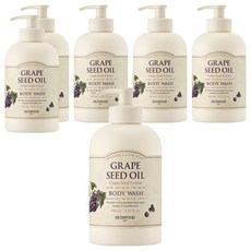 스킨푸드 포도씨 오일 바디 워시, 6개, 450ml