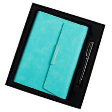 Black Swan素色商務筆記本, 天藍色, 1個