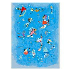모모픽스페인팅 DIY 명화 그리기 60 x 75 cm, WP25 칸딘스키 푸른하늘, 1개