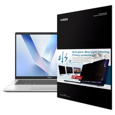 YADI 亞第 插卡隱貼 16:10 水之鏡防窺片 ASUS Vivobook 14 M1407KA專用 PF4PPB-W140, 透明色, 1片