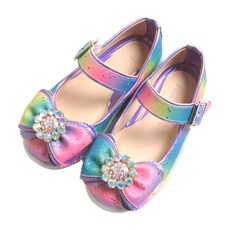 FROM'BEBE 女童款 Ciel 彩虹 LED 瑪麗珍便鞋