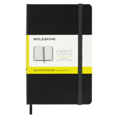 Moleskine Classic Note Squared 硬封面, 黑色 口袋尺寸(Pocket), 1 個