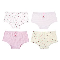 BASE ALPHA ESSENTIALS 女童款 日常短版四角褲 4件組