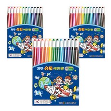 地球化學 超級自動彩色鉛筆, 12色, 3個