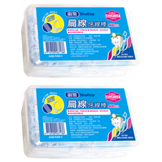 Shallop 刷樂 扁線牙線棒, 400支, 2盒