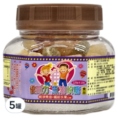 優而力 魚油軟糖, 純淨魚油+繽紛水果口味, 120g, 5罐