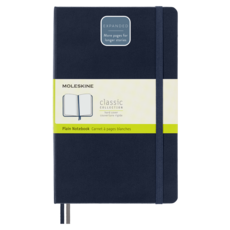 Moleskine Classic Note 擴展精裝純色 L, 寶藍色, 1入