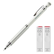 Uni 三菱鉛筆 KURU TOGA 高級款自動鉛筆 M5-1012 + 專用B鉛筆芯 2入組, 1套, 0.5mm, 1個