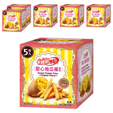 Cadina 卡迪那 95℃甜心地瓜條 全素 原味, 90g, 6盒
