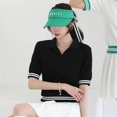 Pippin 女性CP毛圈布Queen Golf翻領T恤 #112138