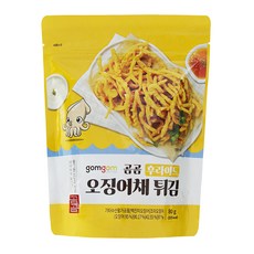 gomgom 酥炸魷魚絲, 80g, 1包