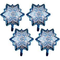 泰坦聖誕節活動生日派對雪花氣球 46cm, 混和顏色, 4個