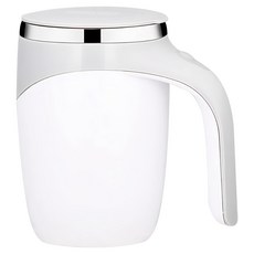 Solar Life 索樂生活 不鏽鋼磁吸自動攪拌杯, 1個, 白色, 380ml