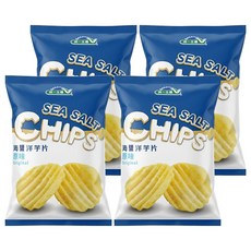 統一生機 海鹽洋芋片 原味, 50g, 4包