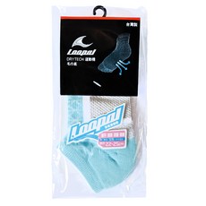 LOOPAL 運動機能踝襪 lawc1116 舒適透氣, 藍色 + 白色, 1入