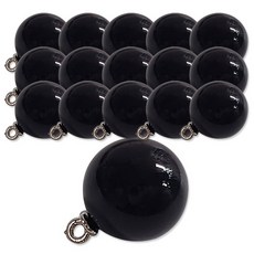 ButtonKing 珍珠鈕扣 16mm, 黑色, 16個