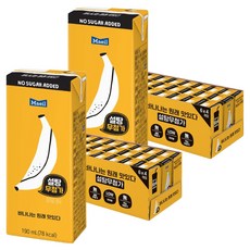 매일유업 바나나는 원래 맛있다 우유, 190ml, 48개