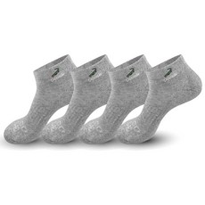 Crocodile 女款運動氣墊修身短筒襪 CD210, 灰色