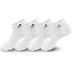 Crocodile 鱷魚 男士運動刺繡氣墊Rookie運動短襪 4雙 CD216, 白色, 1套