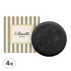 라루에뜨 프리미엄 약산성 프로틴 민감성두피 샴푸바 차콜, 55g, 4개