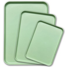 Maison At Home 霧面紋理 精選色托盤 3件組, 淺綠色, 1套