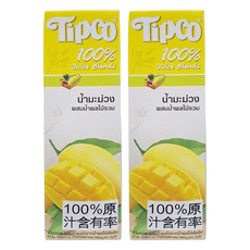 Tipco 芒果綜合果汁 100%天然果汁 無防腐劑 無人造香料 不添加糖 無著色劑, 1L, 2瓶