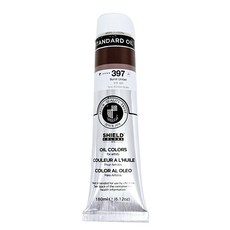 SHIELD 盾牌 專家用標準油畫顏料 397 BURNT UMBER, 180ml