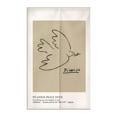 韓系棉麻居家門簾, 和平之鴿