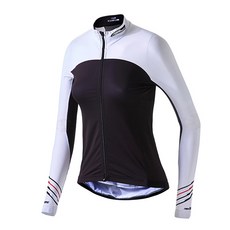 NSR 여성용 뉴센스 롱 슬리브 자전거 져지