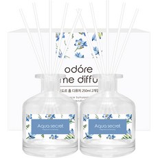 ODORE 居家擴香 250ml 2入 + 纖維棒 10入, 水漾秘密, 1個