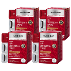 Nutri D-DAY 紅麴輔酶Q10 Omega-3膠囊, 30顆, 1100mg, 4組